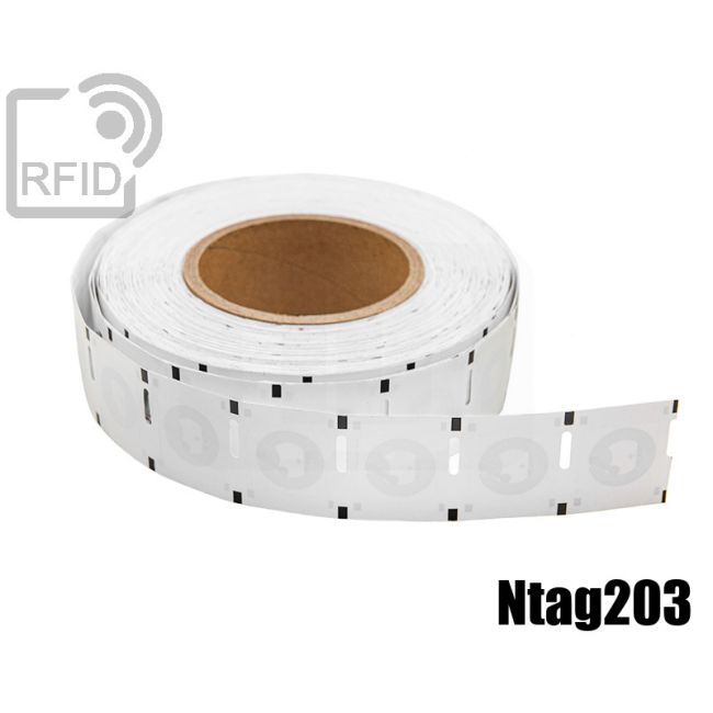 ET24C35 Etichette 25 x 25 mm RFID NFC Ntag203 swatch