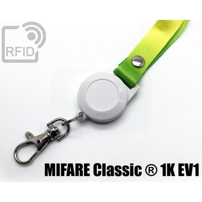 KB03C08 Porta badge wireless lanyard Mifare Classic ® 1K Ev1 swatch