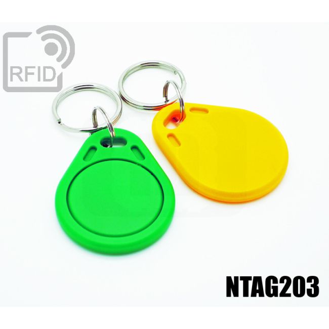 KY01C35 Portachiavi tag RFID piatto NFC Ntag203 thumbnail