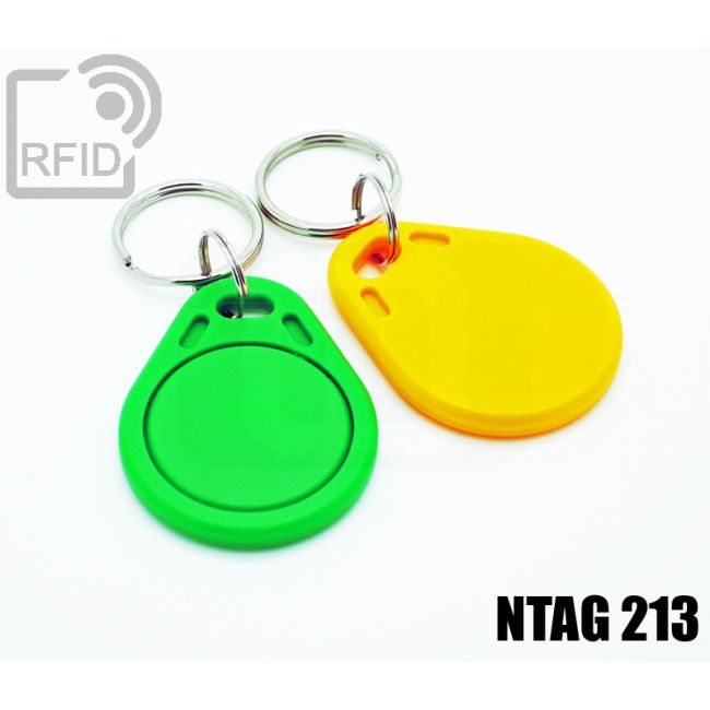 KY01C67 Portachiavi tag RFID piatto NFC ntag213 thumbnail