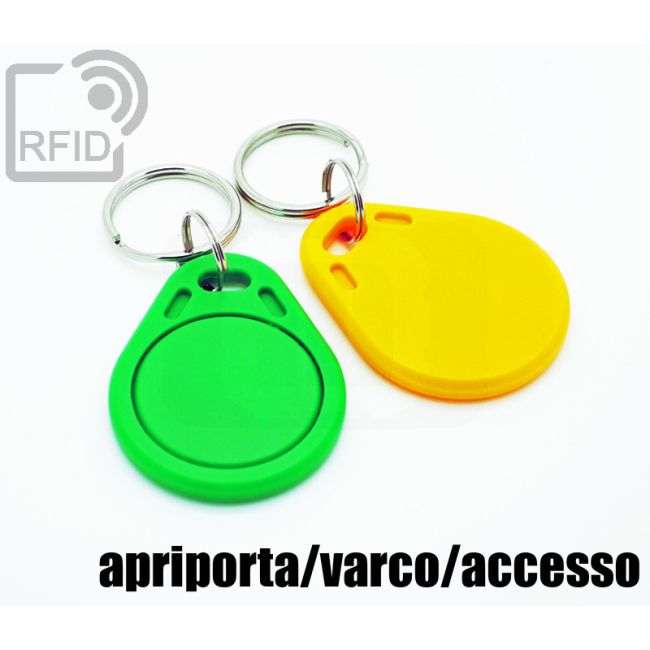 KY01C71 Portachiavi tag RFID piatto apriporta-varco-accesso thumbnail