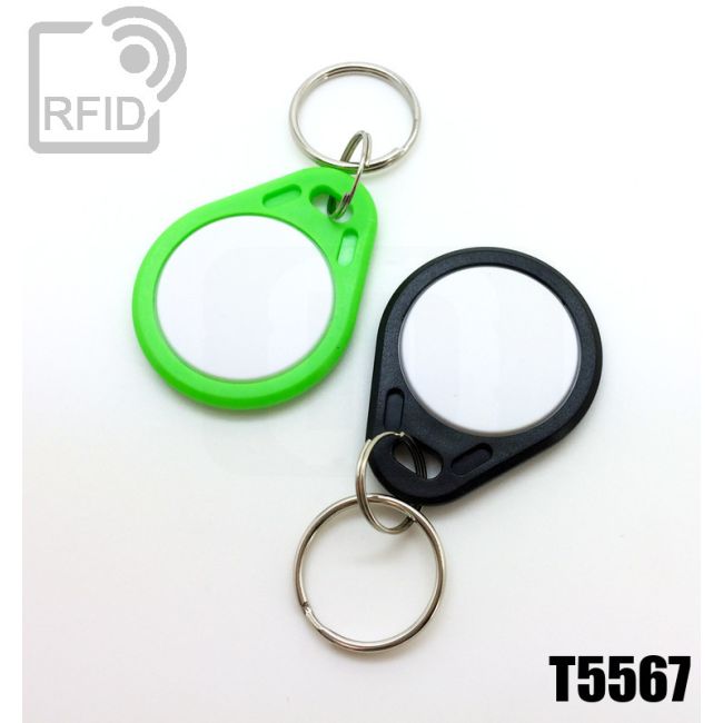 KY02C04 Portachiavi RFID piatto bicolore T5567 thumbnail