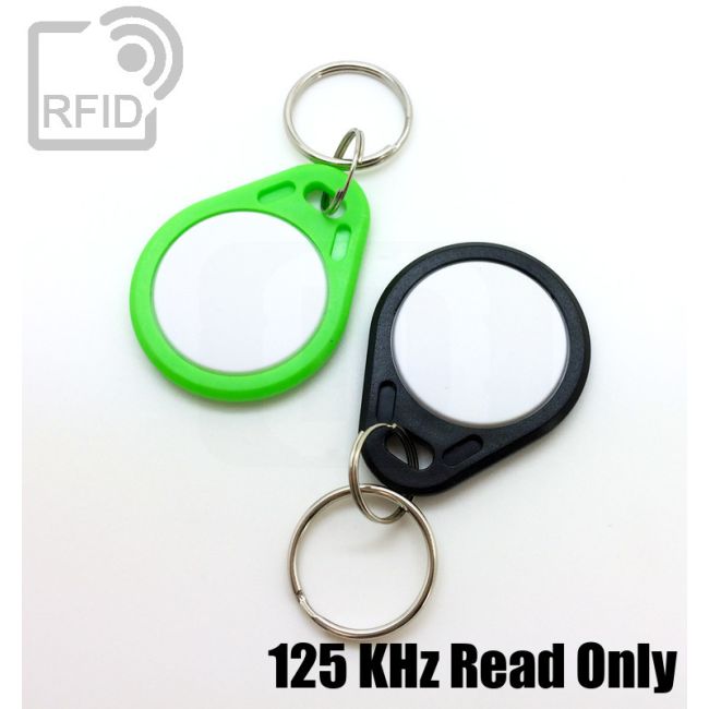 KY02C19 Portachiavi RFID piatto bicolore 125 KHz Read Only swatch