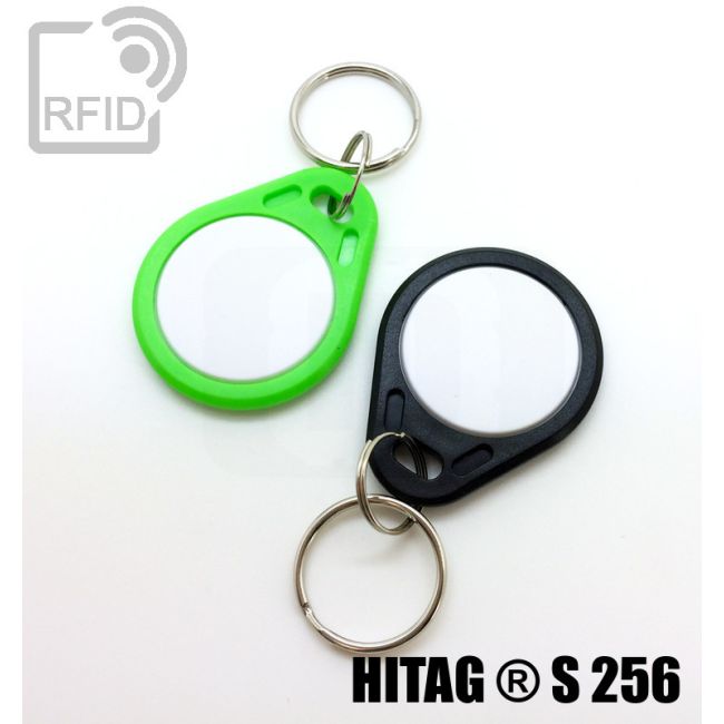 KY02C43 Portachiavi RFID piatto bicolore Hitag ® S 256 thumbnail