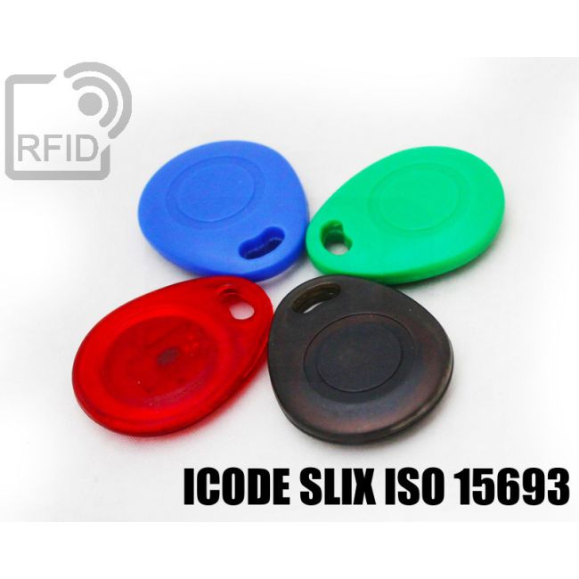 KY03C53 Portachiavi tag RFID bombato ICode SLIX iso 15693 thumbnail