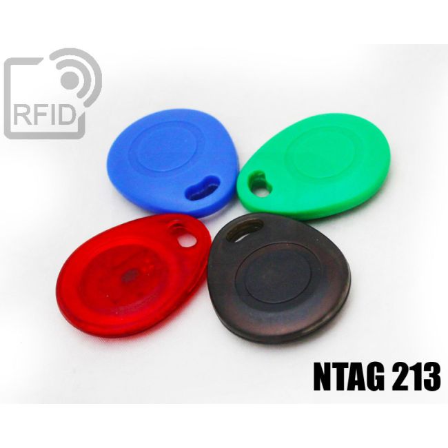 KY03C67 Portachiavi tag RFID bombato NFC ntag213 thumbnail