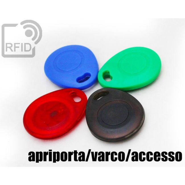 KY03C71 Portachiavi tag RFID bombato apriporta-varco-accesso thumbnail