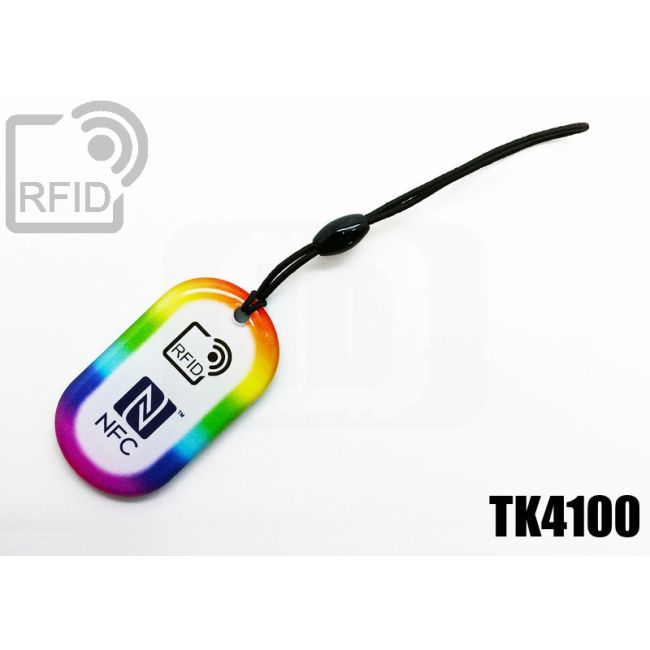 KY04C01 Portachiavi RFID ovale TK4100 thumbnail