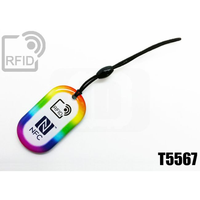 KY04C04 Portachiavi RFID ovale T5567 thumbnail