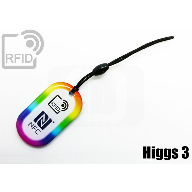 KY04C33 Portachiavi RFID ovale Alien H3 Higgs 3 thumbnail