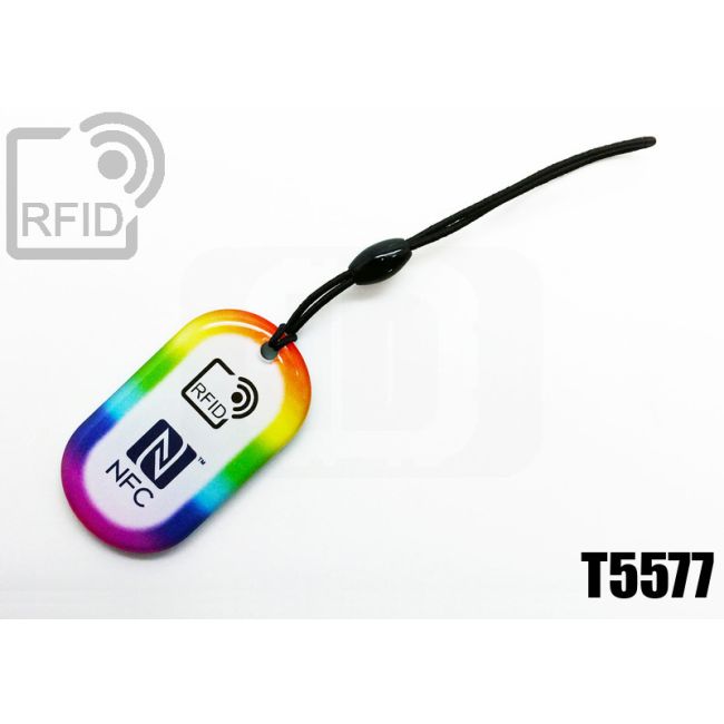 KY04C40 Portachiavi RFID ovale T5577 thumbnail