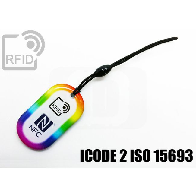 KY04C51 Portachiavi RFID ovale ICode 2 iso 15693 thumbnail