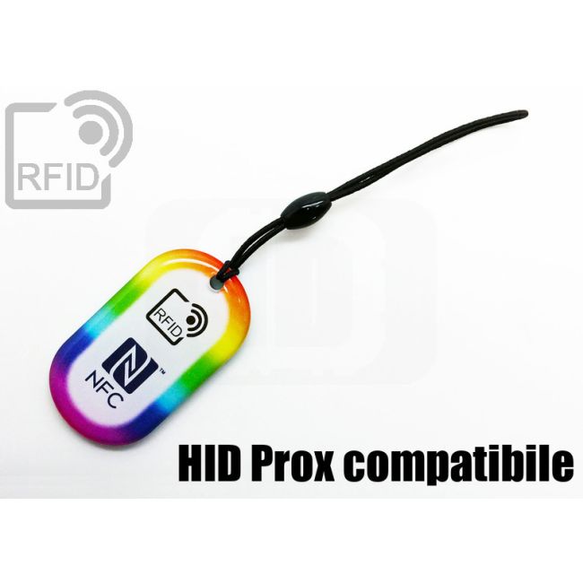 KY04C76 Portachiavi RFID ovale HID Prox compatibile thumbnail