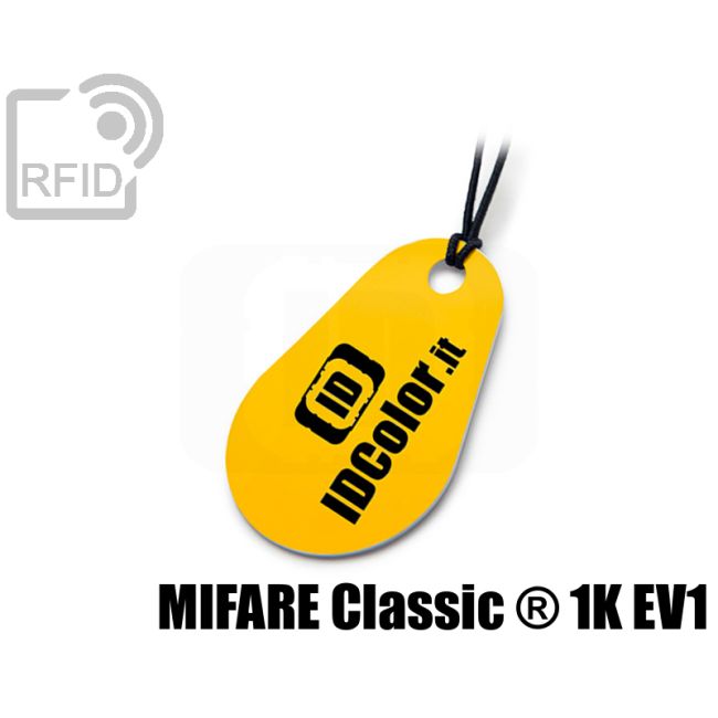 KY05C08 Portachiavi tag RFID goccia Mifare Classic ® 1K Ev1 thumbnail