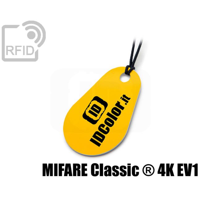 KY05C09 Portachiavi tag RFID goccia Mifare Classic ® 4K Ev1 thumbnail