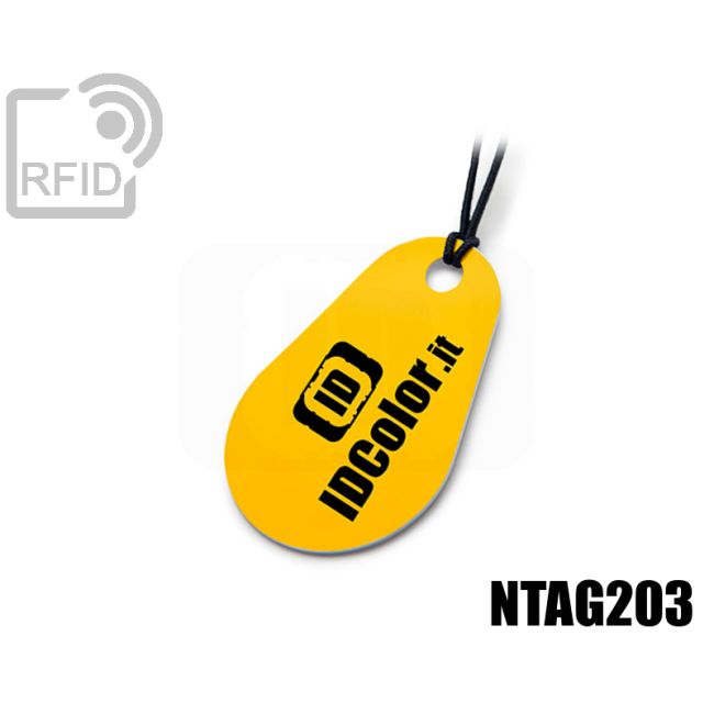 KY05C35 Portachiavi tag RFID goccia NFC Ntag203 thumbnail