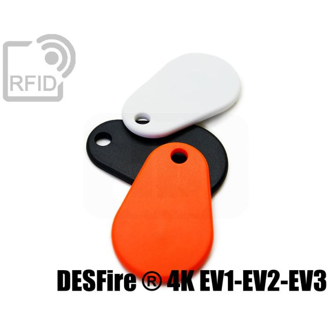 KY06C10 Portachiavi RFID TPU NFC Desfire ® 4K Ev1-Ev2-Ev3 thumbnail