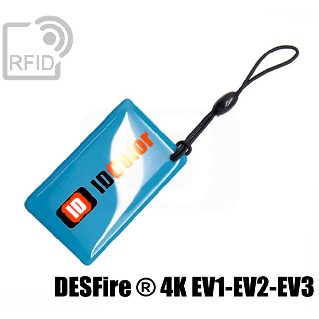 KY10C10 Portachiavi RFID large NFC Desfire ® 4K Ev1-Ev2-Ev3 thumbnail