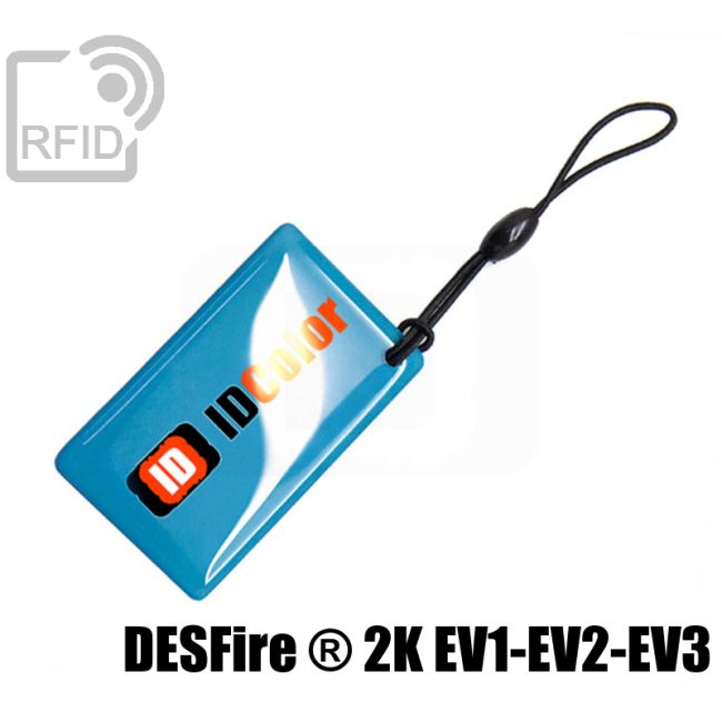 KY10C44 Portachiavi RFID large NFC Desfire ® 2K EV1-EV2-EV3 thumbnail