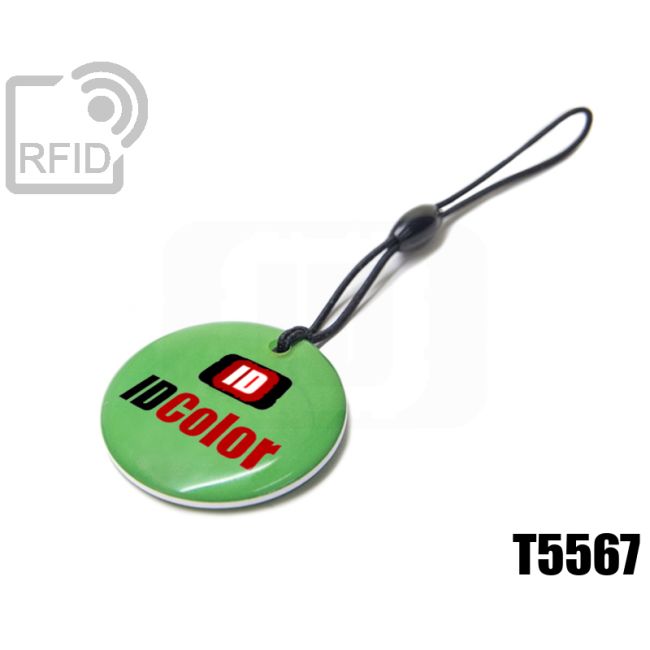 KY12C04 Portachiavi tag RFID circolare T5567 thumbnail