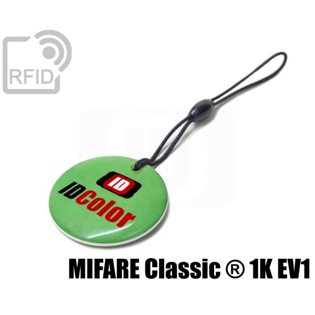 KY12C08 Portachiavi tag RFID circolare Mifare Classic ® 1K Ev1 thumbnail