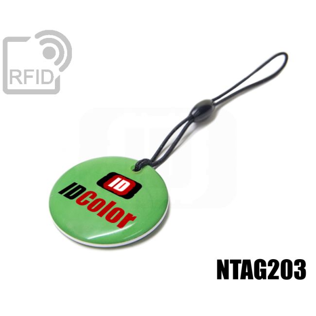 KY12C35 Portachiavi tag RFID circolare NFC Ntag203 thumbnail