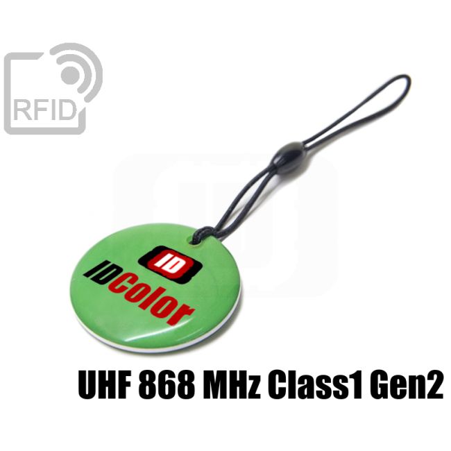 KY12C81 Portachiavi tag RFID circolare UHF 868 MHz Class1 Gen2 thumbnail