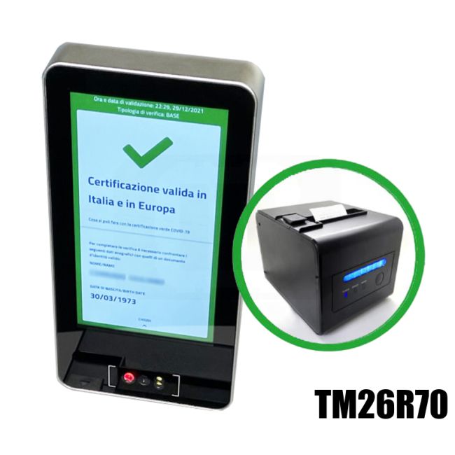 TM26R70 Lettore Android scanner QR rapido + stampante taglierina thumbnail