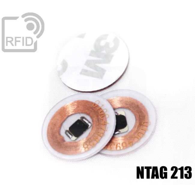 TR01C67 Dischi adesivo RFID trasparenti NFC ntag213 thumbnail