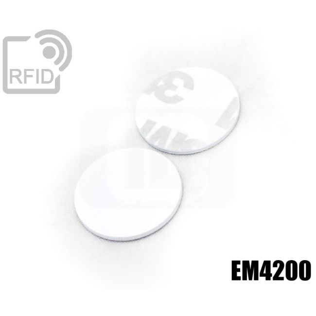 TR02C02 Dischi adesivo RFID PVC EM4200 swatch