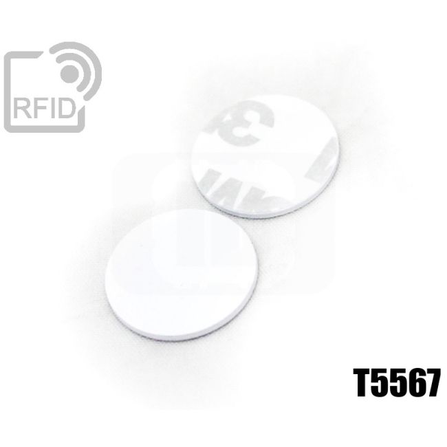 TR02C04 Dischi adesivo RFID PVC T5567 swatch