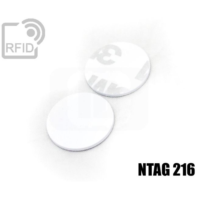 TR02C68 Dischi adesivo RFID PVC NFC ntag216 swatch