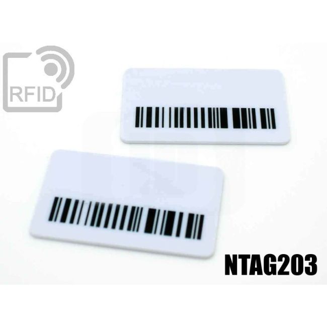 TR04C35 Targhette RFID rettangolari NFC Ntag203 thumbnail