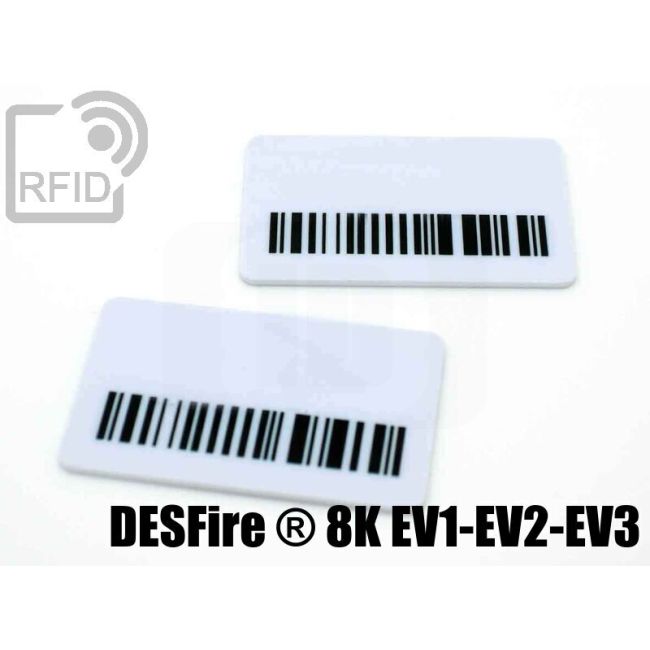 TR04C50 Targhette RFID rettangolari NFC Desfire ® 8K EV1-EV2-EV3 thumbnail