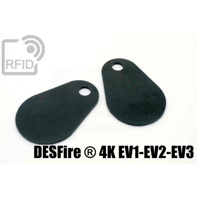 TR05C10 Targhetta RFID fibra vetro NFC Desfire ® 4K Ev1-Ev2-Ev3 thumbnail