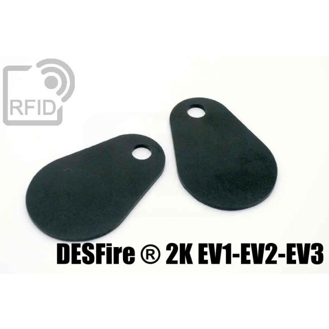 TR05C44 Targhetta RFID fibra vetro NFC Desfire ® 2K EV1-EV2-EV3 thumbnail