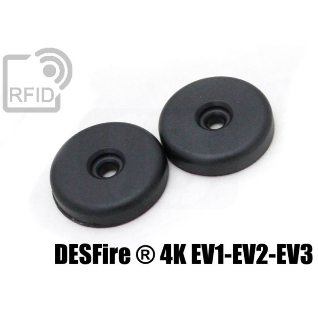 TR06C10 Dischetti RFID 30mm ABS vite/adesivo NFC Desfire ® 4K Ev1-Ev2-Ev3 thumbnail