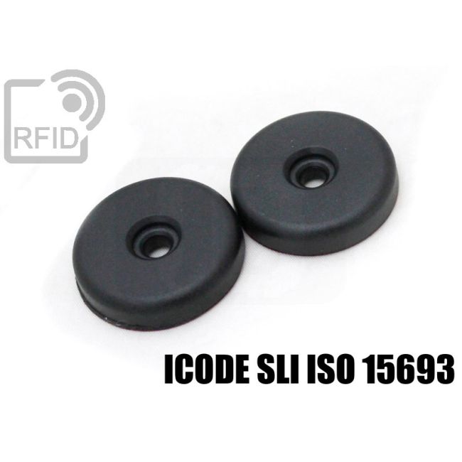 TR06C11 Dischetti RFID 30mm ABS vite/adesivo NFC ICode SLI iso 15693 thumbnail