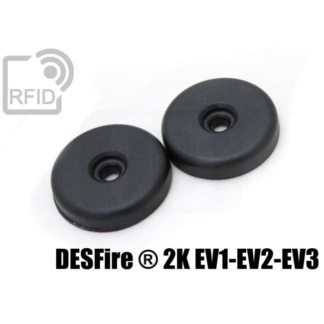 TR06C44 Dischetti RFID 30mm ABS vite/adesivo NFC Desfire ® 2K EV1-EV2-EV3 thumbnail