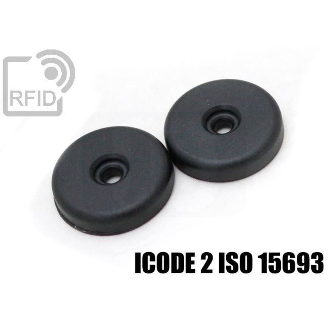 TR06C51 Dischetti RFID 30mm ABS vite/adesivo ICode 2 iso 15693 thumbnail