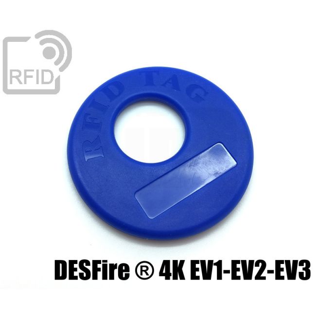 TR14C10 Disco RFID prodotti appesi NFC Desfire ® 4K Ev1-Ev2-Ev3 thumbnail