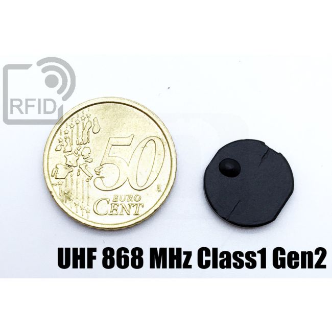 TR22C81 Tag adesivo RFID UHF miniaturizzato UHF 868 MHz Class1 Gen2 thumbnail