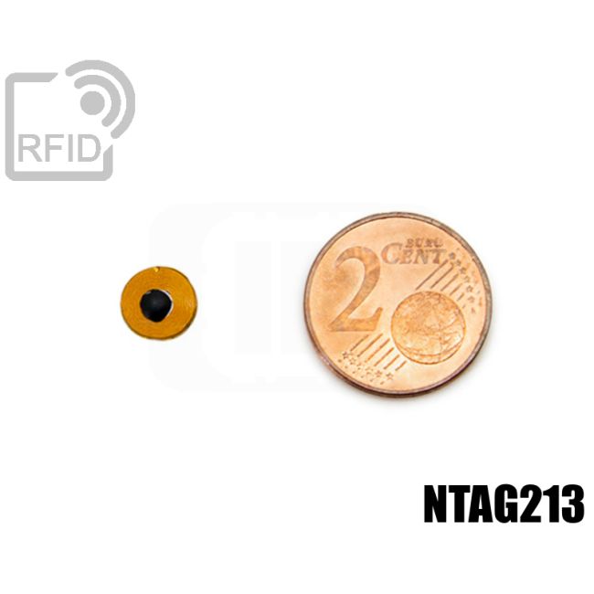 TR28C67 Tag RFID film diametro 8 mm NFC ntag213 thumbnail