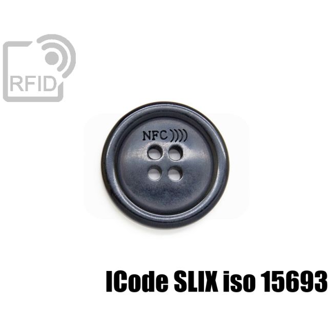 TR39C53 Bottone RFID abbigliamento 20 mm ICode SLIX iso 15693 thumbnail