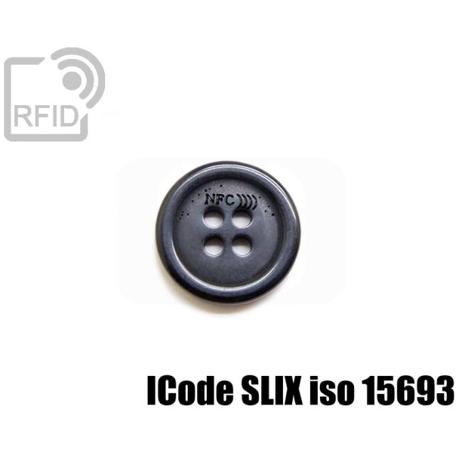 TR40C53 Bottone RFID abbigliamento 16 mm ICode SLIX iso 15693 swatch